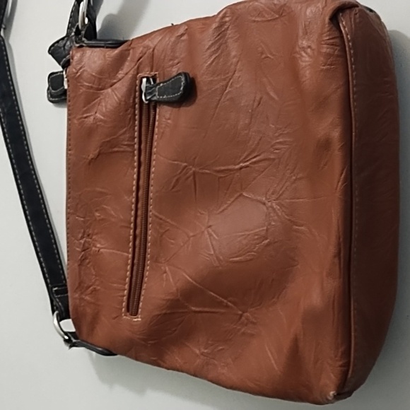 Saddle Brown & Dark Brown & a Burgundy Black Crossbody/Bag 2 bags - Picture 9 of 16